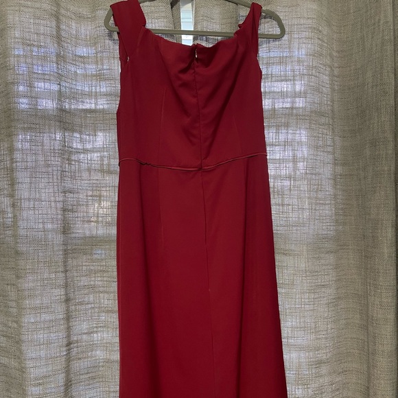 Women’s JS Collections Red Off The Shoulder Long Dress Prom Graduation Wedding - Picture 10 of 15